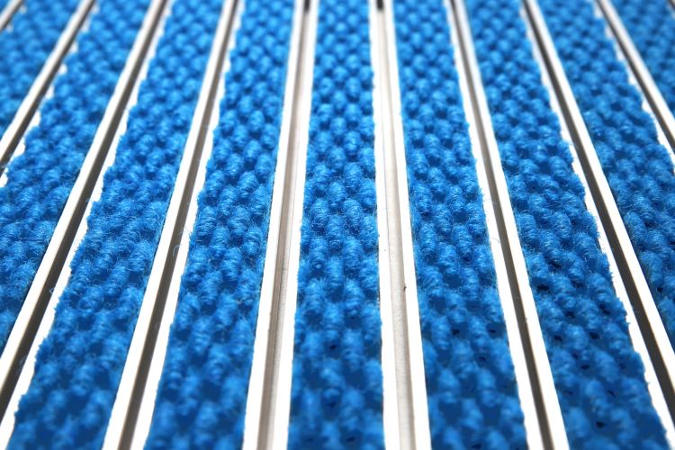 Tapis d'entrée 17R - coloris reps BLEU UNI