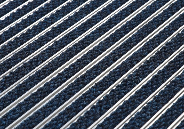 Eingangsmatte auf Aluminiumträgerprofil 17R Premium - Bleu