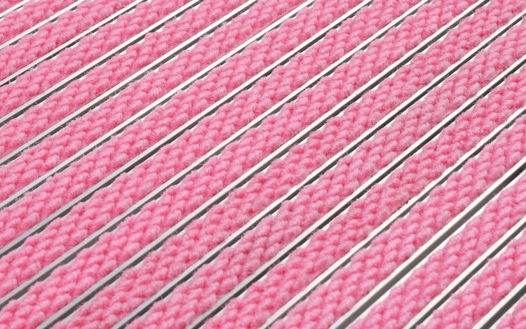 Eingangsmatte auf Aluminiumträgerprofil 17R Premium - Rose