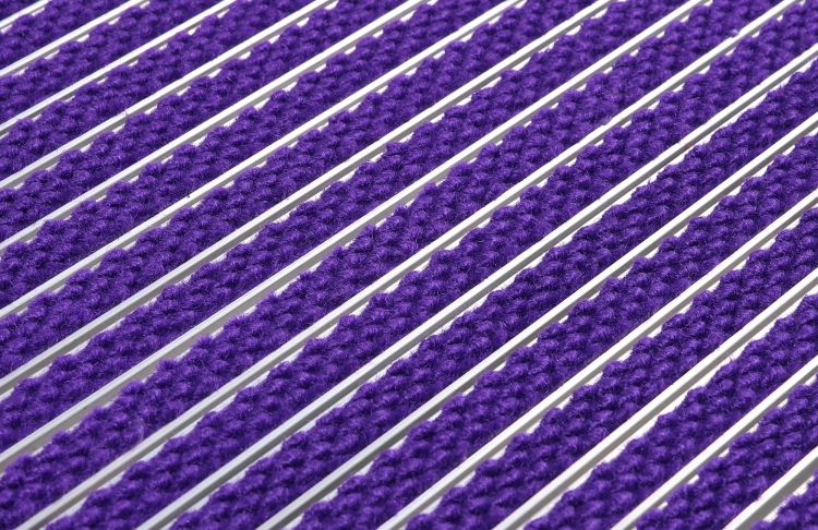 Eingangsmatte auf Aluminiumträgerprofil 17R Premium - Violet